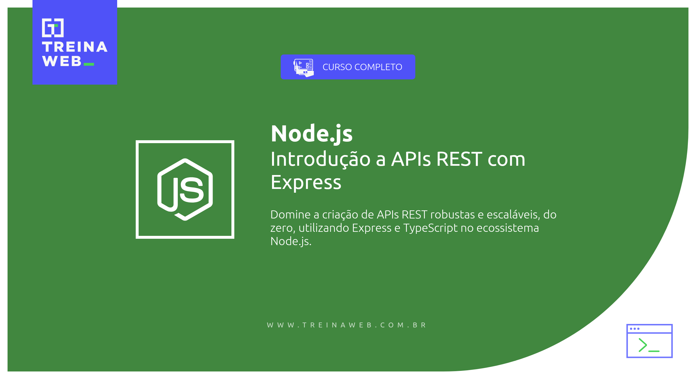 Curso de Node.js - Introdução a APIs REST com Express | TreinaWeb